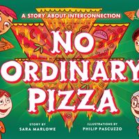 Gallery Photo of Sara's newest mindfulness book, No Ordinary Pizza: A Story about Interconnection. Available widely.