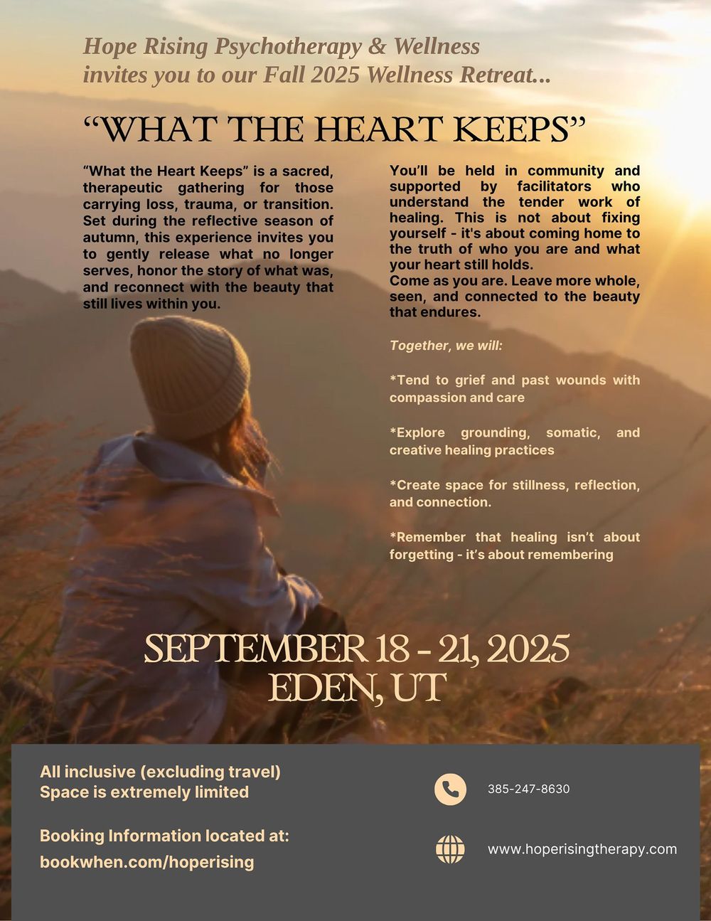 What the Heart Keeps
September 18, 2025
Space is limited