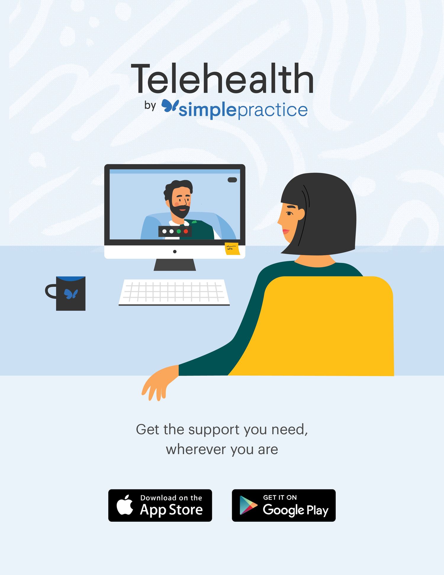 Gallery Photo of Connect with me wherever you are! Private and secure online telehealth. 