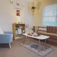 Gallery Photo of My teen and adult session space. My hope is to create a space where all my clients can feel safe and comfortable. 