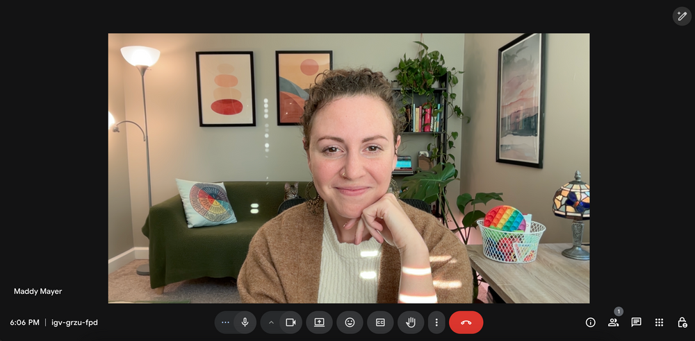 Here's what your telehealth therapy session will look like :)