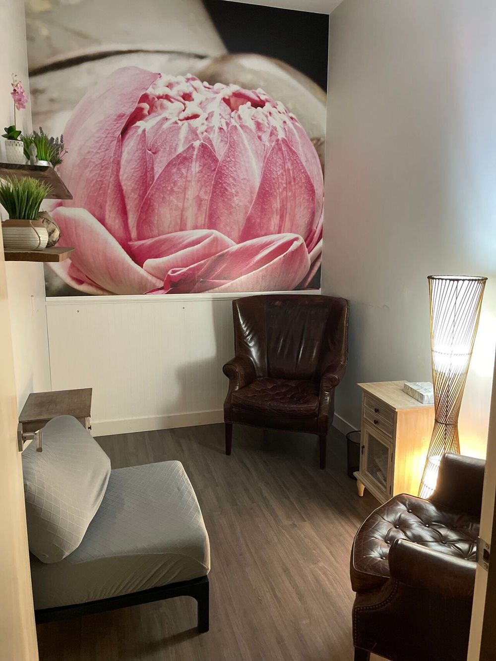 Enjoy therapy in-person from my relaxing office at Cave Cure & Therapies. 
