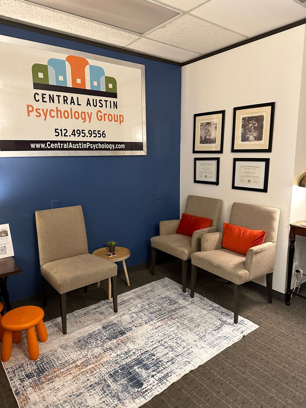 Our comfortable and private waiting room 