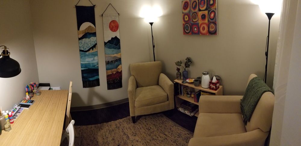 Art therapy office in Kitsilano. 