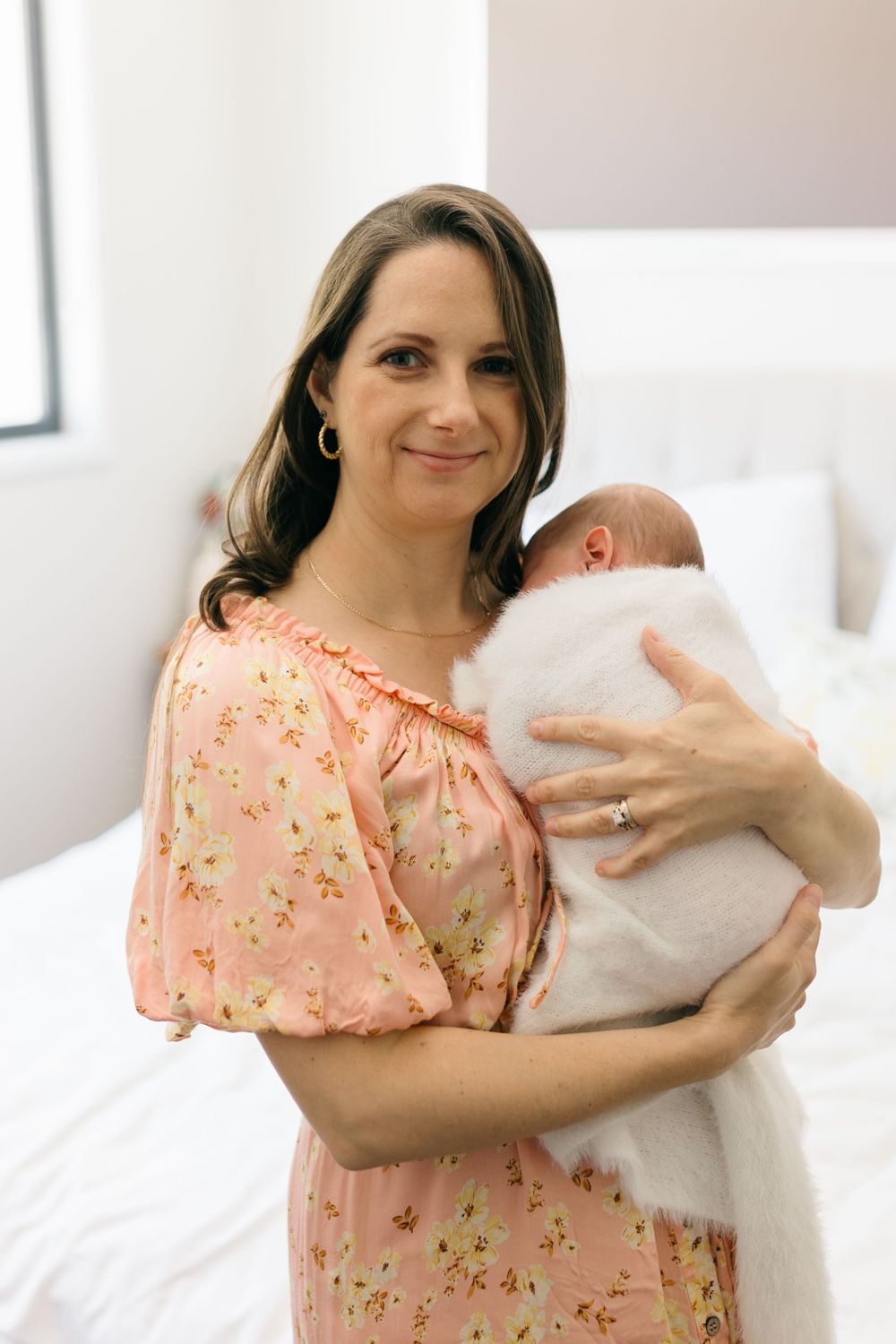 Myself with my little newborn