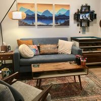 Gallery Photo of Therapy couch area and sand tray