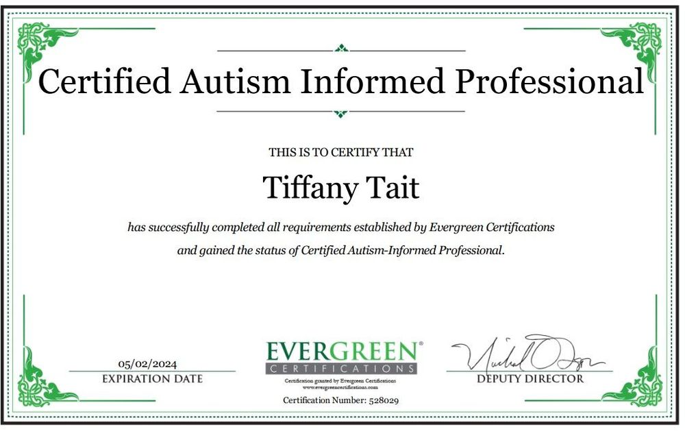 Autism Spectrum Disorder Certification