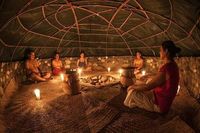Gallery Photo of The Sweat Lodge Ceremony Experience. Sweat Lodge Ceremonies were traditionally used to reintegrate Indian warriors after battle.