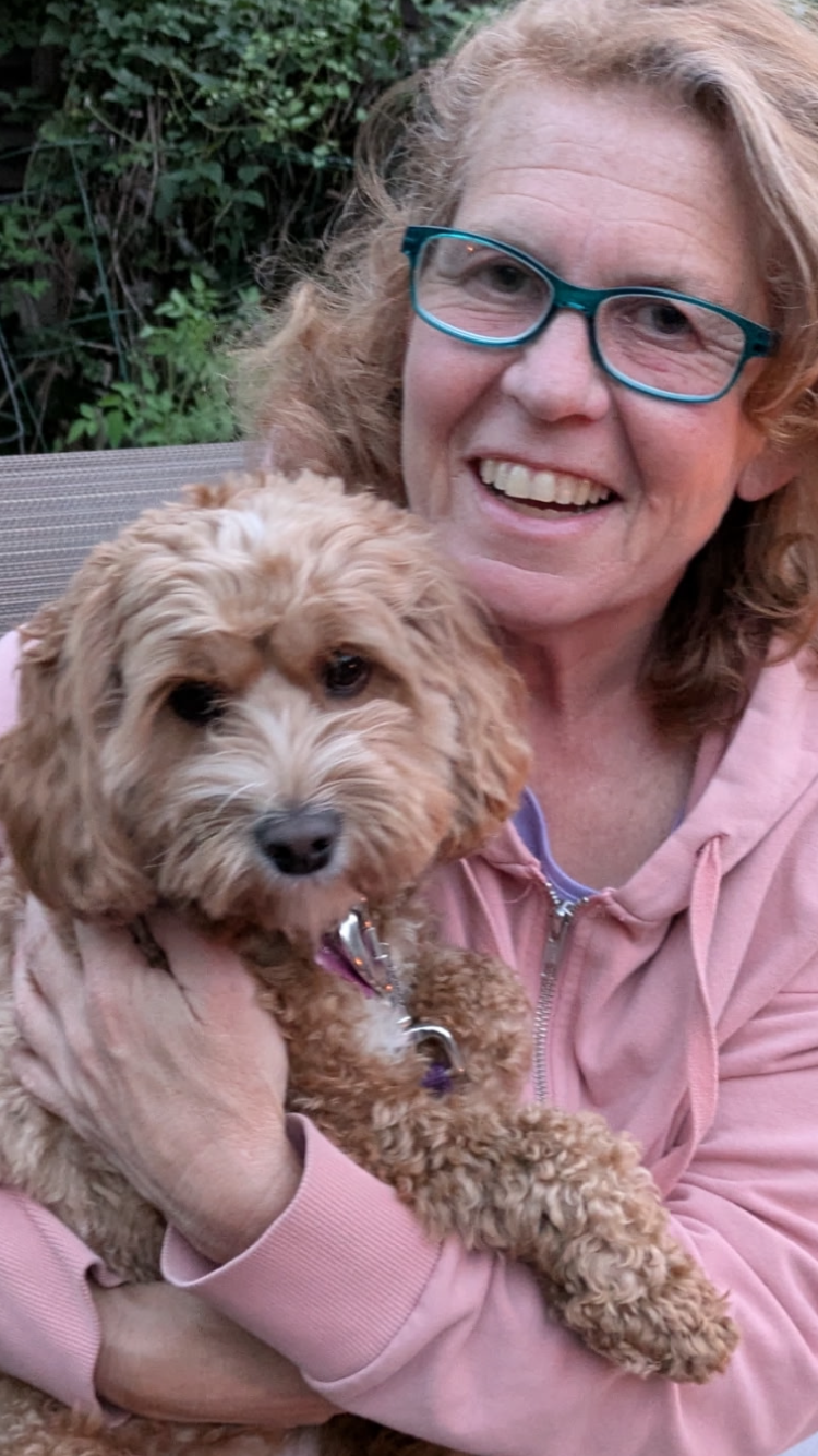 Ms Julie with Psychiatric Service Dog Chloe