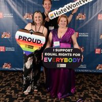 Gallery Photo of Striking a pose for LGBTQ Equality!
