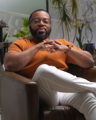 Photo of Tevin D Davis - Tevin D., LPCC | Founder of TherapyNow, Licensed Professional Clinical Counselor, MS, LPCC