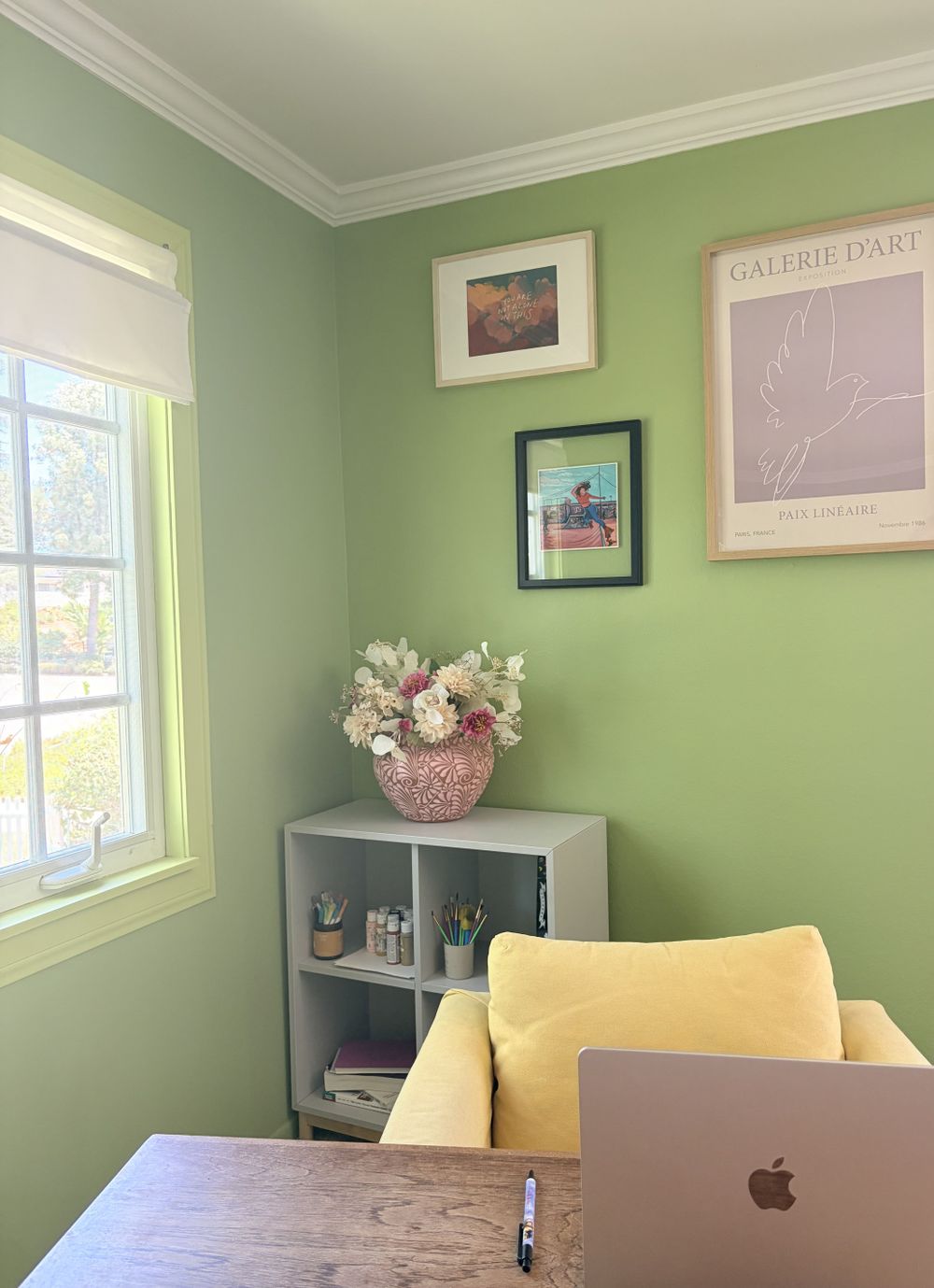 My virtual office nook, filled with color, a place for reflection and rest.
