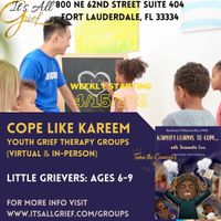 Gallery Photo of Cope Like Kareem: "Little Grievers" Grief Therapy Group (Ages 6-9) Virtual & In-Person Available!