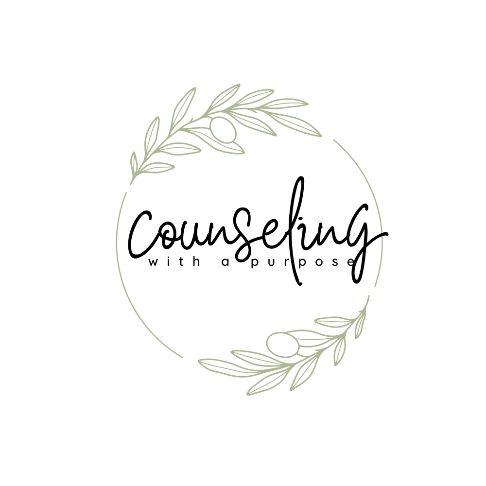 The logo, featuring two olive branches in a circle, captures the concept of reciprocity and harmony within relationships and oneself.