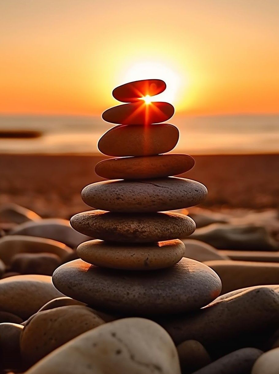 Inner balance, clear mind, inner peace