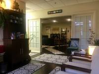 Gallery Photo of The front lobby where tea, quotes, and imagery are offered for refreshing the body and psyche. 
