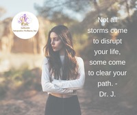 Gallery Photo of Not all storms come to disrupt your life, some come to clear your path. Dr. J.