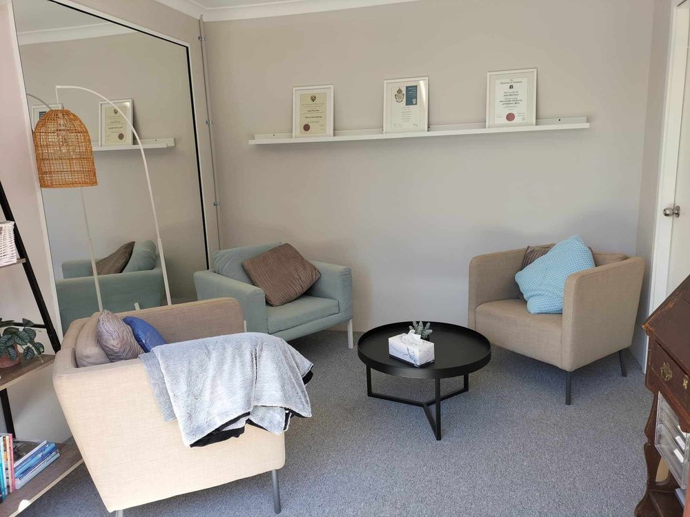 Cosy, private therapy rooms in secure building