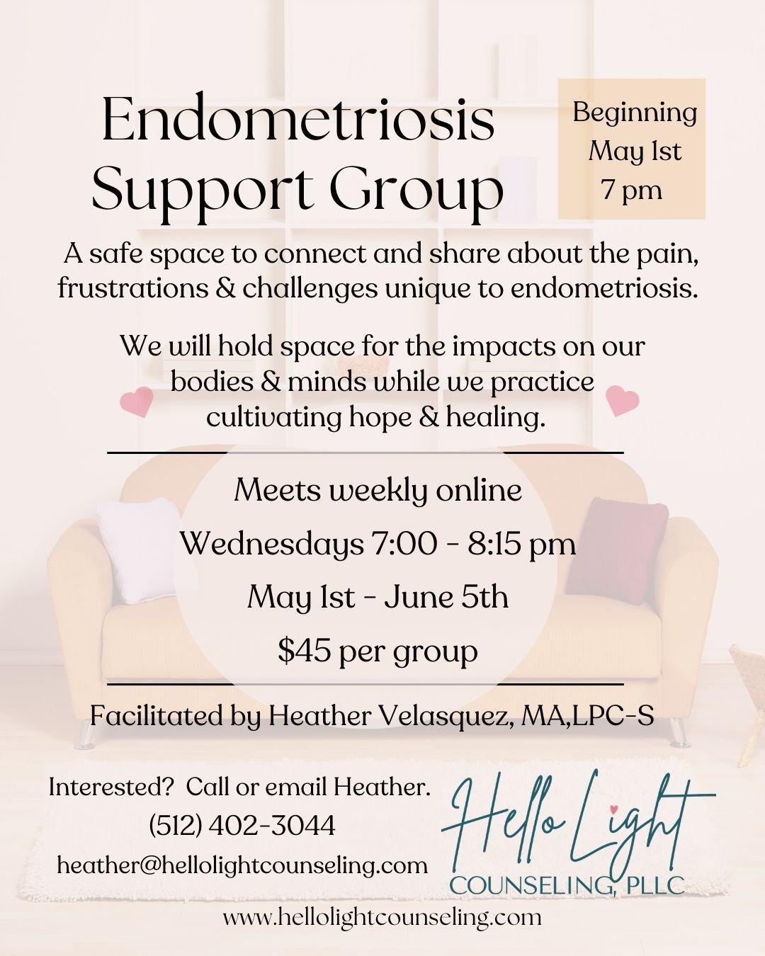 Endometriosis Support Group - Support Group in Austin, TX, 78717 
