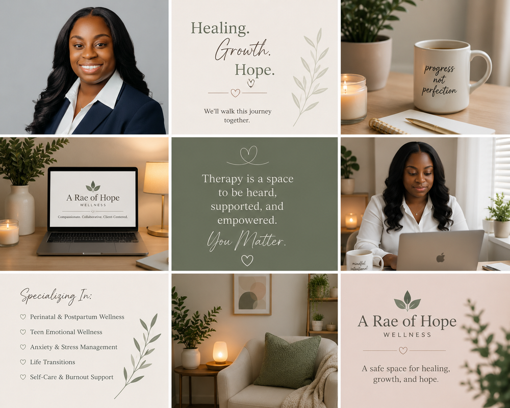 Virtual therapy for women and teens navigating anxiety, burnout, life transitions, and perinatal or postpartum wellness.